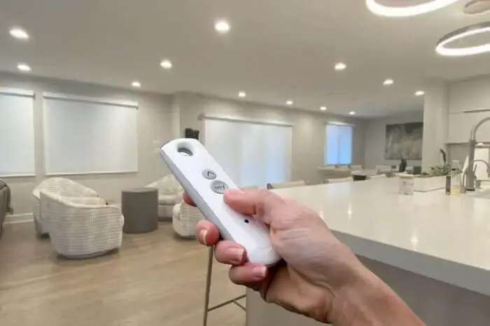 Living With Motorized Shades in a Whitestown Home