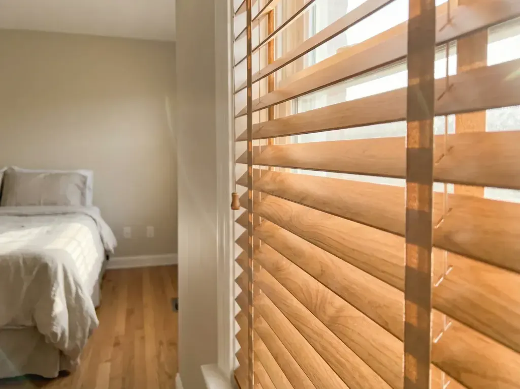 Wood Blinds Room by Room in a Whitestown House: Design Notes